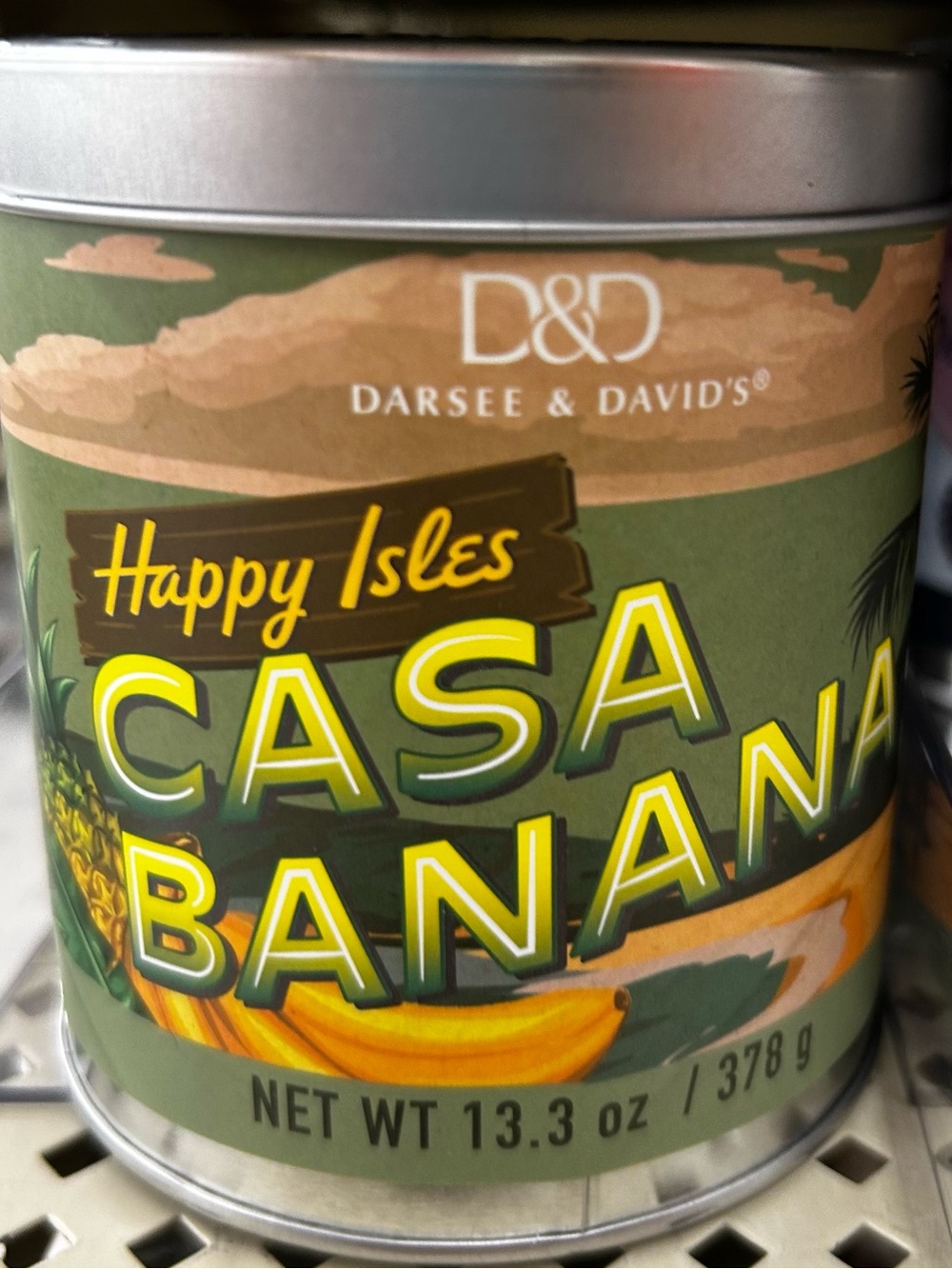 Happy Isles Casa Banana Scented Candle - Green